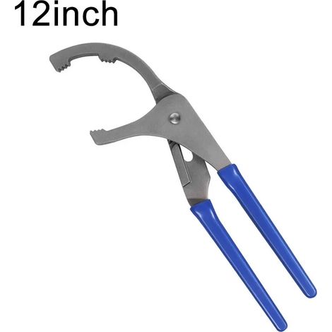 Pince à filtre à huile (12 pouces) - Clé à molette réglable - Outil de retrait de filtre à huile en acier 45 (1/5)