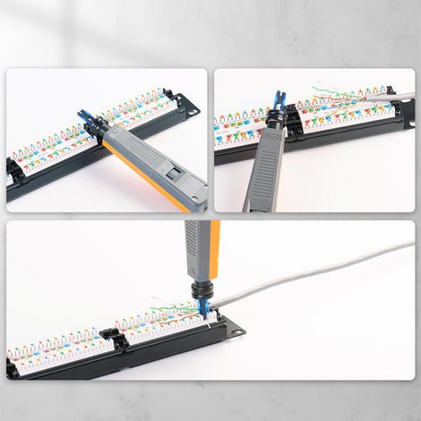 Professionelles Schlagstanzwerkzeug für CAT5- und CAT6-Netzwerkkabel, Steckerinstallation und -reparatur, Verkabelungsausrüstung (1/5)