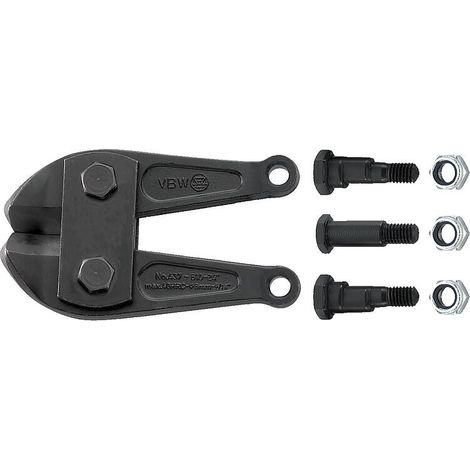 VBW Couteau de rechange complet avec vis, Longueur totale: 610 mm