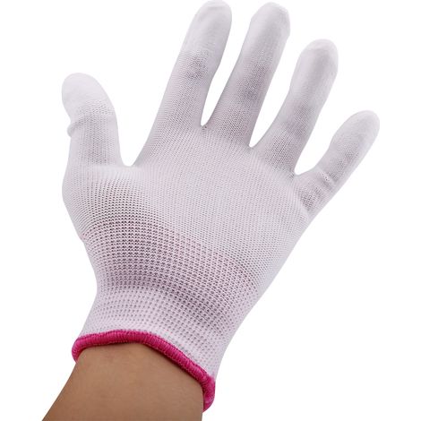 Gants antistatiques antiderapants, enduction PU, réparation téléphone (S)