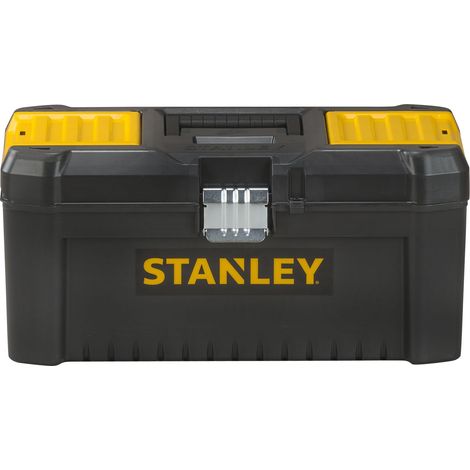 Stanley – Boîte à outils classic line 40,6 x 20,5 x 19,5 cm – Attaches métal robustes – 2 organiseurs pour visserie – Cadenassable