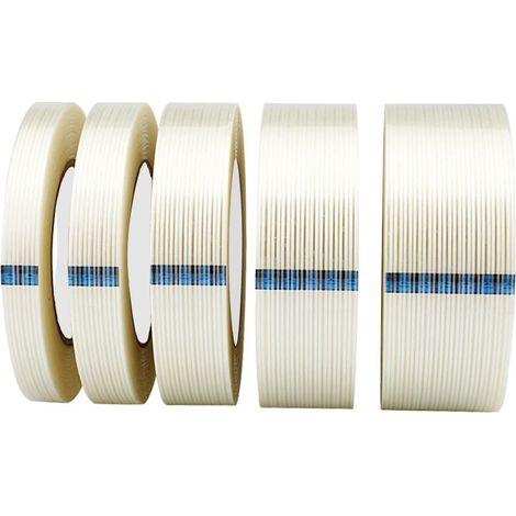 Glasfaserklebeband, 20 mm x 50 m, Verpackungsklebeband, wasserfestes Faserband, Reparaturklebeband (1/5)