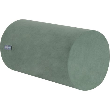 KiddyMoon Velvet Spielplatz Aus Schaumstoff Element Nackenrolle Pour Hindernisläufen et Ballbad Pour Bébés Et Enfants, Vert Forêt