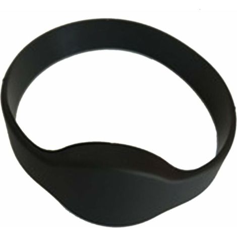 Bracelets RFID Bracelet Lecture Uniquement de Porte d'entrée en Silicone de contrôle d'accès (Lot de 10),Noir (1/5)