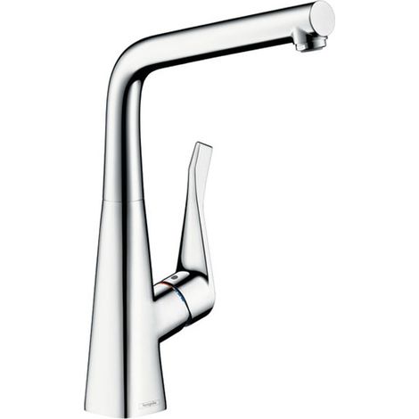 Hansgrohe – Mitigeur de cuisine orientable 110°/150°/360° – Déclipsable pour montage devant fenêtre – Débit 12 l/min – 14823000 (1/10)