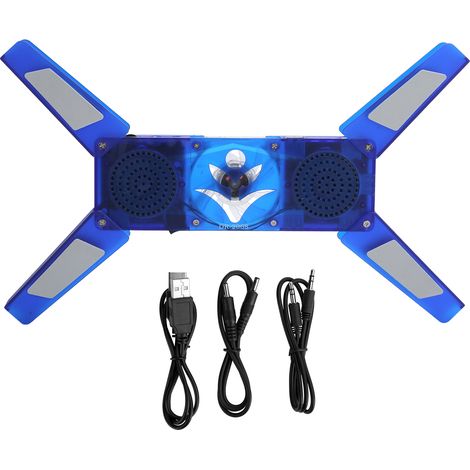 Support d'ordinateur pliable avec ventilateur silencieux, hub USB et LED pour dissipation thermique (1/5)