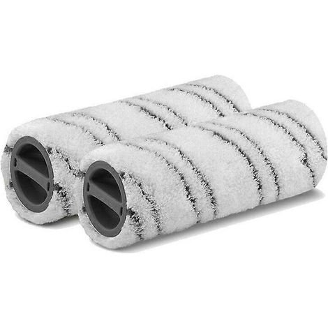 Lot de 2 brosses de nettoyage de sol pour aspirateur Karcher FC3/FC5 (usage humide et sec) (1/2)