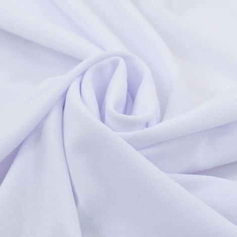 Nappes élastiques de table avec jupon 2 pcs 180x74 cm Blanc CFW229711 (1/3)