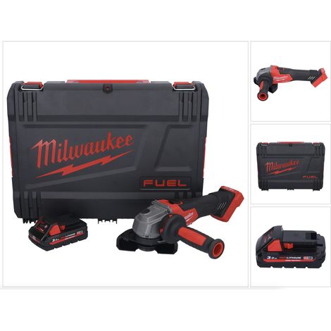 Milwaukee M18 FSAG115X-301X Akku Winkelschleifer 18 V 115 mm Brushless + 1x Akku 3,0 Ah + HD Box - ohne Ladegerät