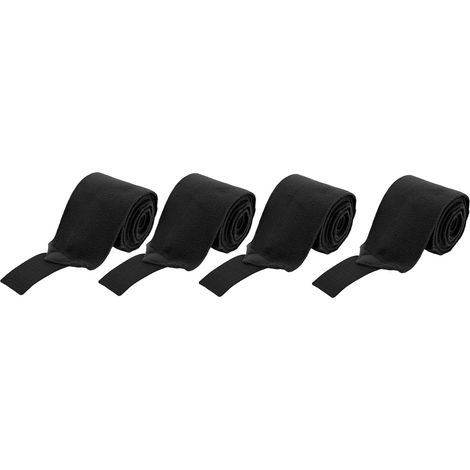 Horse Stripe Stickers, 4 Pieces, Grey Fleece (Black) (1/5)