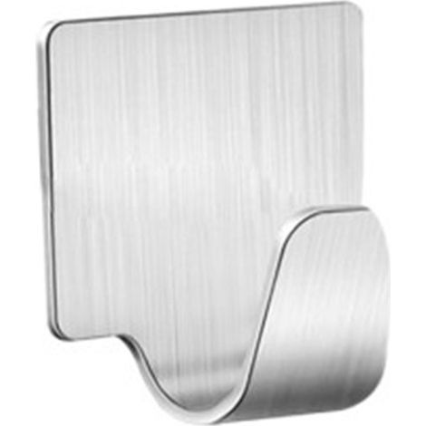Perchas Multifunción Adhesivas Cuadradas Lauxa Home - Pack 12 Uds. Acero Inoxidable