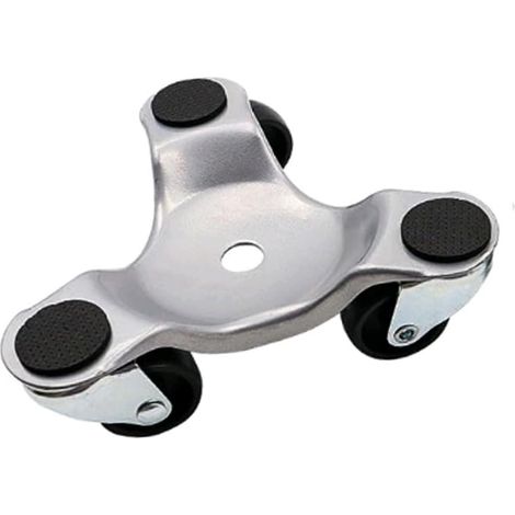JSSEVN - 2-Piece Furniture Rollers, Transport Rollers, 3 Swivel Casters, Rolling Board Moving Aid, Durable and Easy to Use (1/5)