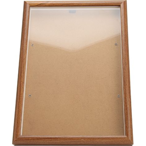 Cadre Photo avec Support Haute Transmission Anti-Déformation Simple Cadre pour Chambre Marron (1/5)