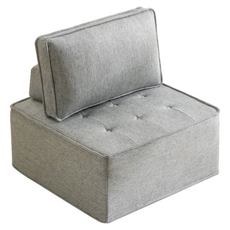 Canapé une place, petit ensemble de sièges, fauteuil de salon, pouf, canapé pour chambre à coucher, chambre d'amis ou chambre d'enfant (1/5)