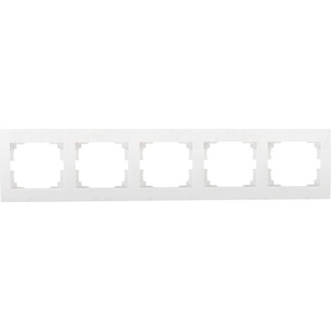Marco horizontal quíntuple, blanco, madera, Kanlux 25121 (1/2)