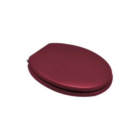 Abattant WC universel Mod.Top 43-46x37 cm abattant WC en fonte de bois Grenade entraxe 13,5-18 cm avec charnie'res re'glables Melograno