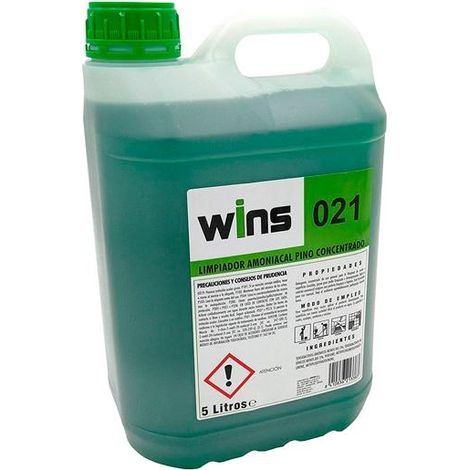 Vinfer detergente ammoniacale concentrato al pino vince 021 verde -carafe 5l-.
