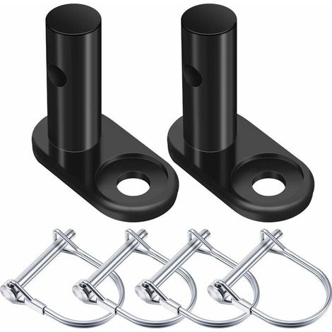 2 Jeux Coupleur de Remorque de Vélo Connecteur d'Attelage de Remorque de Vélo Remplacement d’Attelage de Remorque en Acier Adaptateur de Montage Coupleur de Vélo Adaptateur de Fixation, 6 Pièce (1/5)