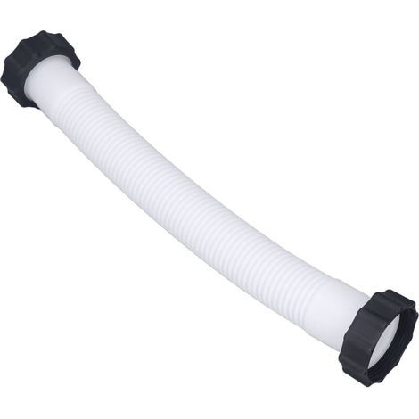[JAMAIS UTILISÉ] Tuyau de remplacement pour pompe de piscine de 3,8 cm de diamètre, tuyau de remplacement pour piscines hors-sol, blanc,de (1/4)
