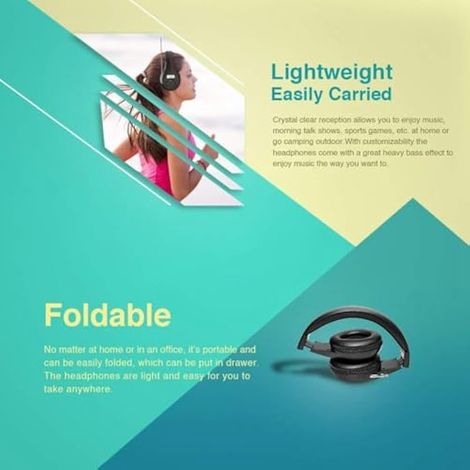 Casque radio FM personnel sans fil avec radio intégrée pour tondre, jogging, marche, travail quotidien, facile à utiliser (1/5)