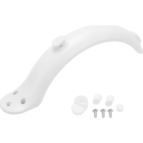 Garde-boue arrière électrique avec crochet et vis pour accessoire Xiaomi Mijia M365, blanc. (1/5)