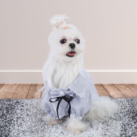 Vêtements pour animaux de compagnie : T-shirts pour chiens et chats, T-shirt mignon pour chiot (Bleu, taille S) (1/5)