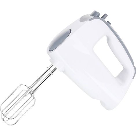 EMERIO HM-110921.12 - Miscelatore elettrico a mano de (250 W, 6 velocità, extra lungo turbo pulsante de 18,7 cm, gancio per impastare (lavabile in lavastoviglie), morbido manico (1/2)