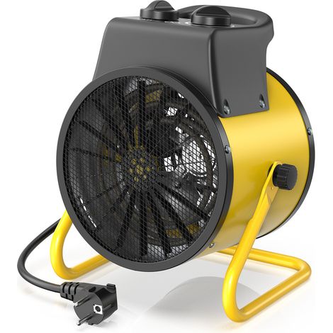 Gebläseheizer 2000W - Kompakter Elektroheizkörper, ideal für Haus, Werkstatt, Baustelle - DAHTEC