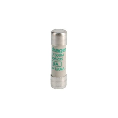 Cartouche fusible industrielle 10x38 aM 8A (LF308M) (1/2)