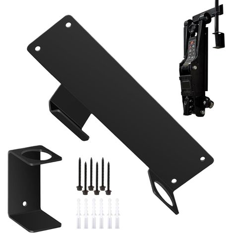 Support Mural pour cric hydraulique de Voiture, Support Mural, Multi usages, Application Rapide, 25,4 x 6 x 4,5 cm, pour Outils, mécanicien, abri de Jardin, Garage