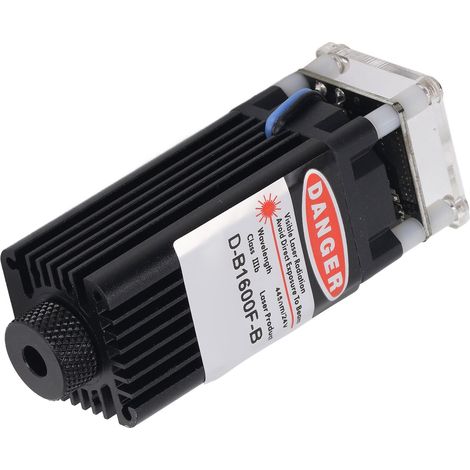 Module Gravure Laser 445nm 1.6W DC24V Tête Aluminium pour Imprimante 3D avec Ventilateur Refroidissement (1/5)