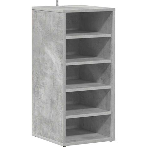 Maison Exclusive - Scarpiera Grigio Cemento 31,5x35x70 cm in Truciolato
