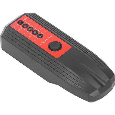EMF-Messgerät, Magnetfelddetektor, Elektromagnetische Strahlungsmessgerät mit 5 LED-Anzeigen, Schwarz (1/5)