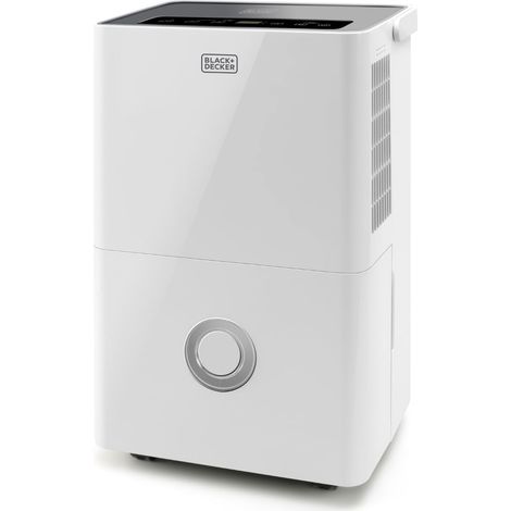Déshumidificateur et purificateur d'air, 20L/jour HEPA13 Fonction de séchage des vêtements 2 vitesses Réservoir de 4L Programmable 24h/24 Roues Sécurité enfants (1/5)