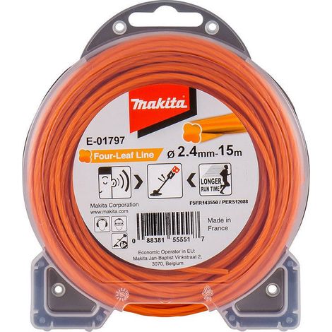 Filo di taglio elicoidale MAKITA E-01797 per decespugliatore Ø2,4mm 15m