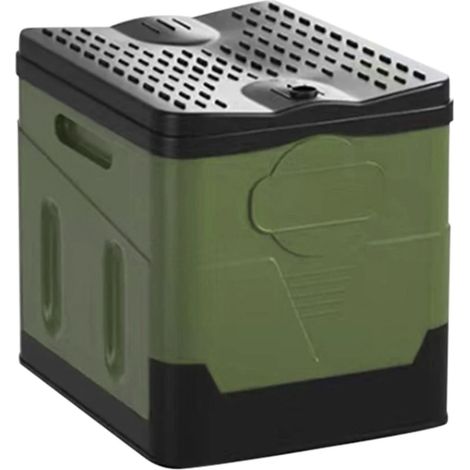 Camping tools Outdoor Folding Toilet Portable Camping Emergency,Army Green (1/4)