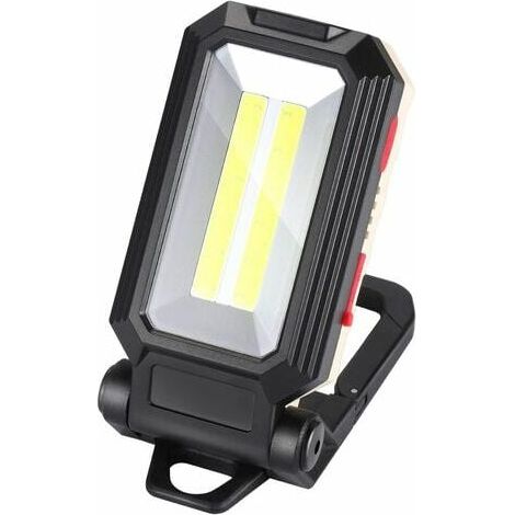LED-Arbeitsleuchte, Campingleuchte, wiederaufladbar, LED-Strahler, wiederaufladbare Arbeitsleuchte, COB-Werkstattlampe, Taschenlampe mit Magnetfuß für Garage, Camping, Notfall usw. (1/4)