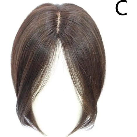 Complément capillaire pour femmes, en véritables cheveux humains, mini-toupet avec clips, cuir chevelu perforé, respirant et léger, avec un cuir chevelu réaliste, ajoute du volume et[NX] (1/5)
