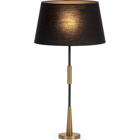 Lumière élégante Lampe Table Doré Noir - Doré élégant avec note noire (1/2)
