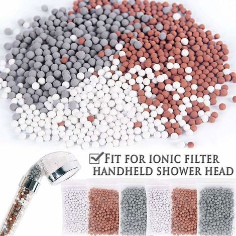 Billes douchette Kit 6 Mois de Recharge Filtre Douche pour Pommeau Douche Anti Calcaire Douchette Billes Anti Calcaire ba DE DOUCHE (1/4)