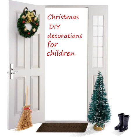 Ornement De Noël Miniature - Porte En Bois Pour Maison De Poupée Échelle 1/12 - Décoration DIY Pour Intérieur - Lot De 5 Pièces (1/5)