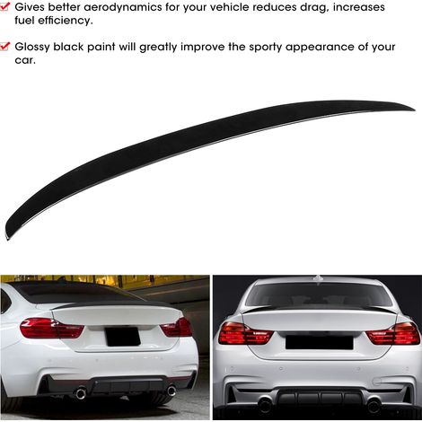 Übergroßes Heck im M Performance-Stil in glänzendem Schwarz für BMW 4er F32 (2014) (1/4)