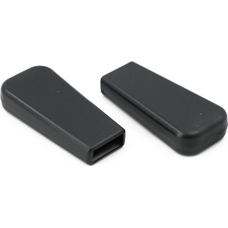Lot de 2 - Poignée Plate 70mm PVC 20 x 4/5/6 mm