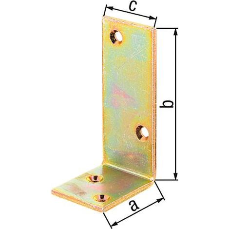 Corniere poutre 50x100x40 mm zingué jaune (1/4)
