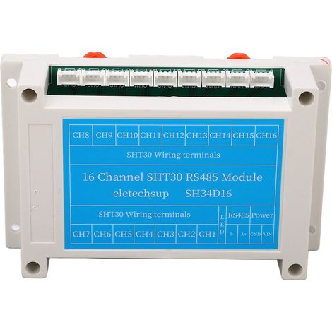 16-Kanal-RS485-Modul, Temperatur- und Feuchtigkeitserfassungskarte, 8-30-V-DC-Sensor (1/5)