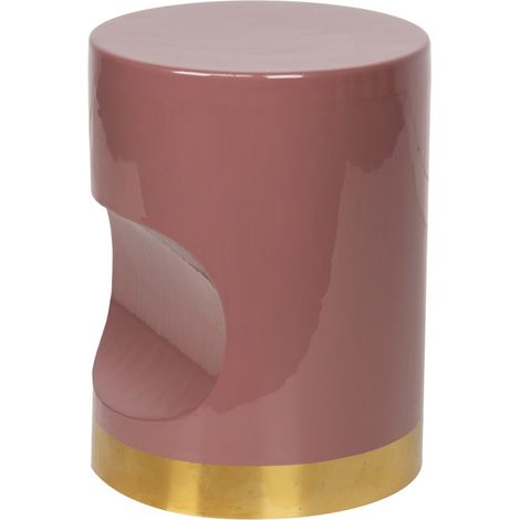Granat Metallhocker 30X30X40 cm (1/4)