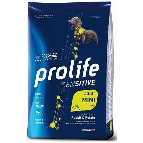 Prolife Dog Sensitive Adult Mini Coniglio e Patate - Prolife Dog Sensitive Adult Mini Coniglio e Patate - Sacco Da 2 Kg