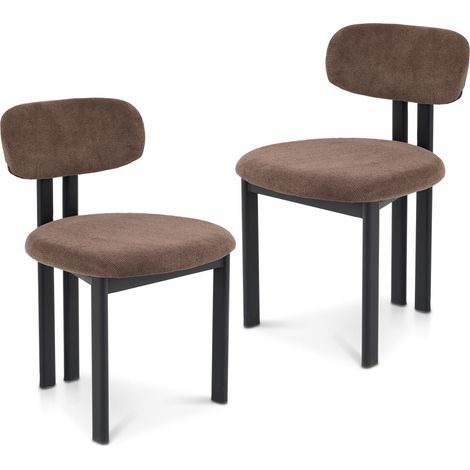Lot de 2 chaises FRANCA Brun (Lot de 2) (1/5)