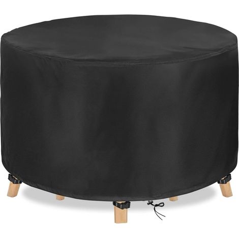 CCYKXAHousse Table de Jardin 210D Housse de Protection Salon de Jardin Imperméable Housse de Table Exterieure Housse de Meuble Étanche Ronde 140x71cm