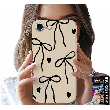 Funda para iPhone 7 / 8 / SE2 - diseño moderno con lazos beige (1/5)
